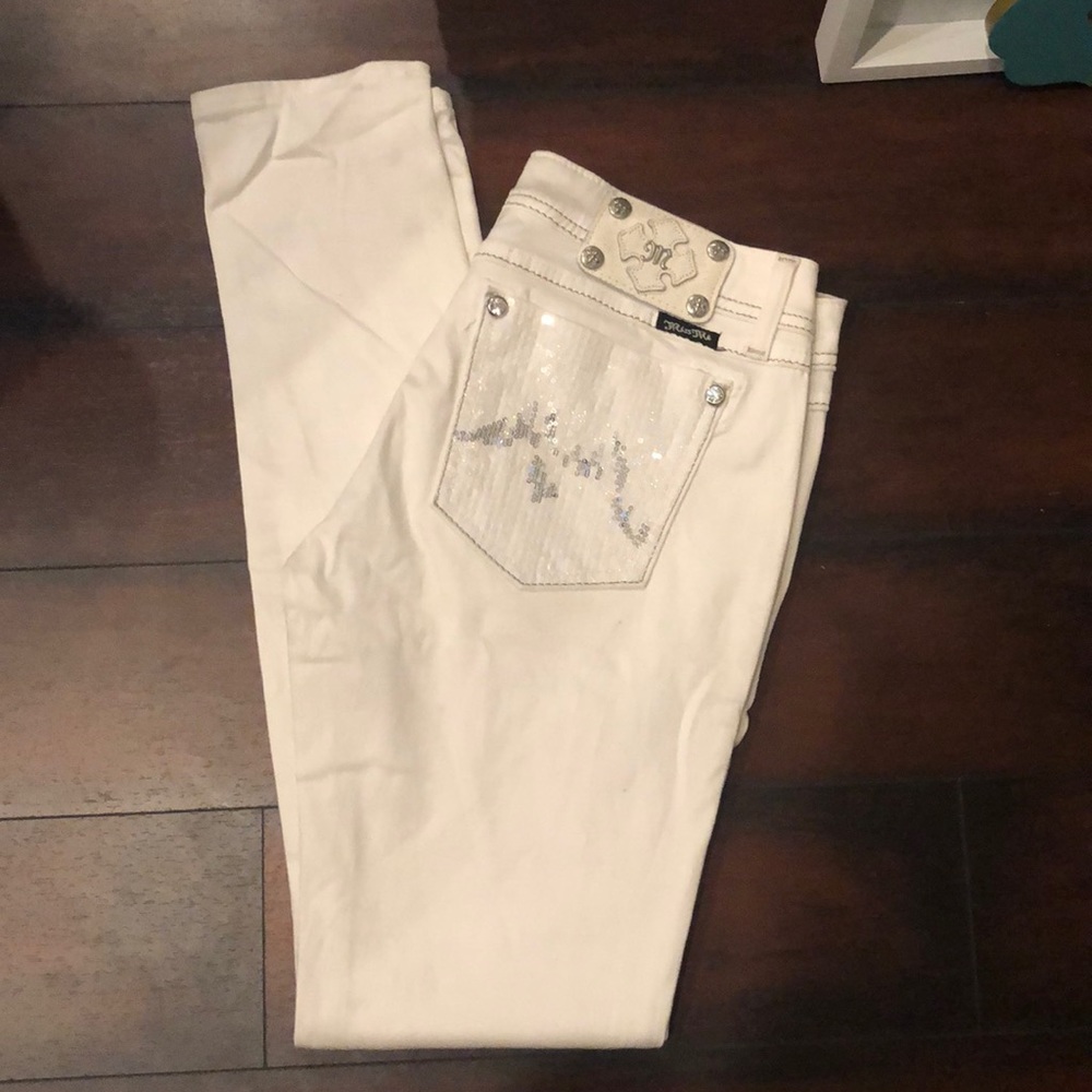 White Miss Me Jeans